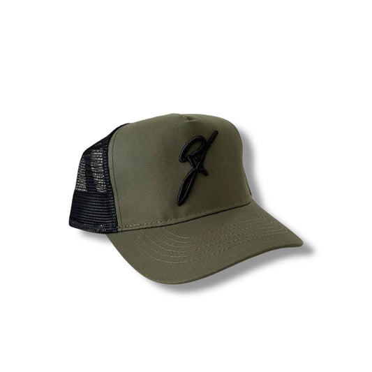Kids Truckercap - Olive/Black