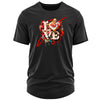 KingCredible LOVE T-Shirt Herren schwarz