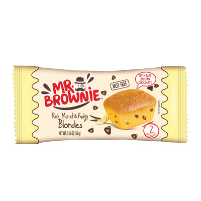 Mr. Brownie Blondies mit Schokostückchen - 12er Pack