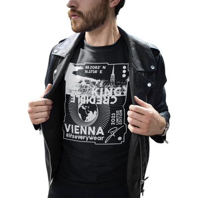 KingCredible VIENNA T-Shirt Herren schwarz